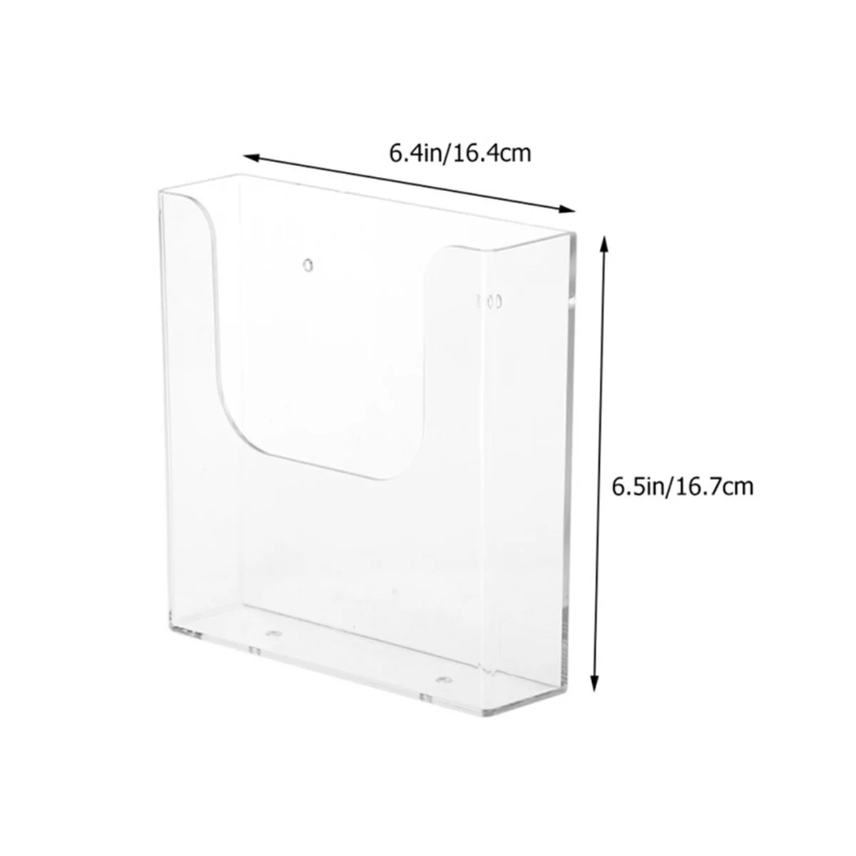 Wall-Mounted File Rack Leaflet Folding Magazine Rack Color Page Rack Transparent Supplies Storage Box Office Supplies