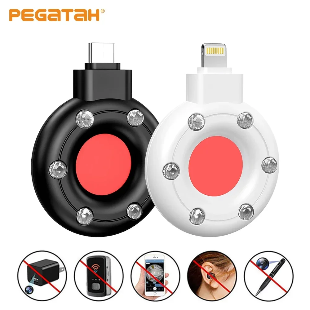 Portable Camera Detector  Rf Detector IR Alarm for Outdoor Travel Hotel Rental Anti Candid Hidden Camera Finder Led Light