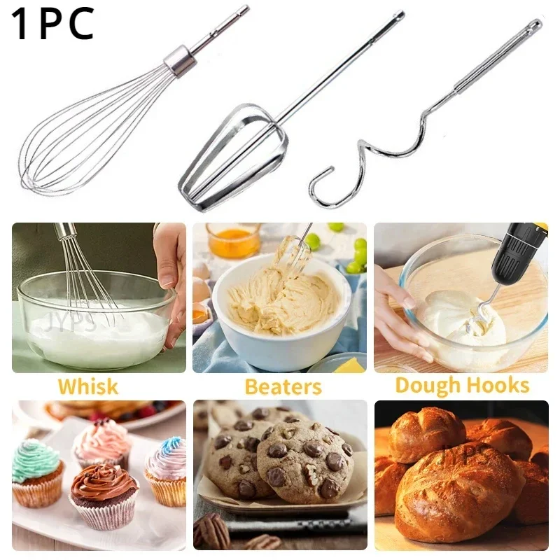 Kitchen Stainless Steel Egg Beater mixer for egg Baking kitchen accessories Cream Butter Whisk Mixer Suitable For Electric Drill