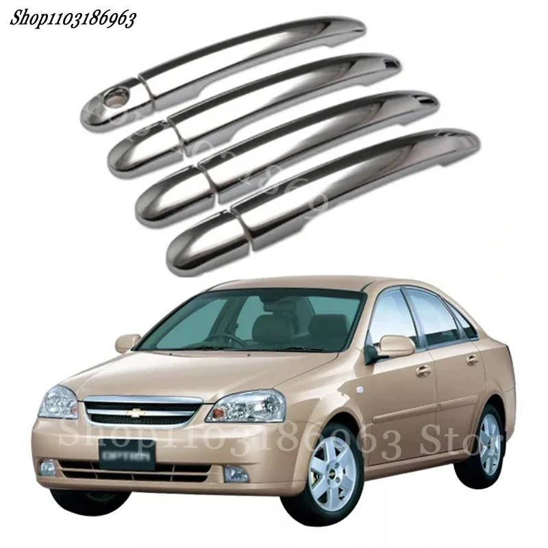 Gloss Black Door Handle Cover Sticker Trim For Chevrolet 2004-2009  Lacetti Optra Estate Nubira car Sticker  Accessories