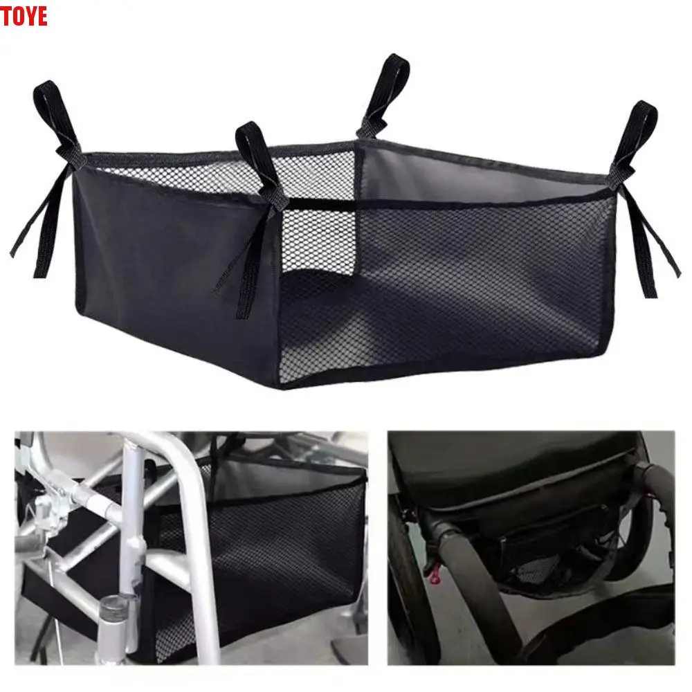 

Hanging Under Wheelchair Storage Bag Portable Folding Stroller Storage Basket Mesh Base Storage Under Table Storage Net Picnic