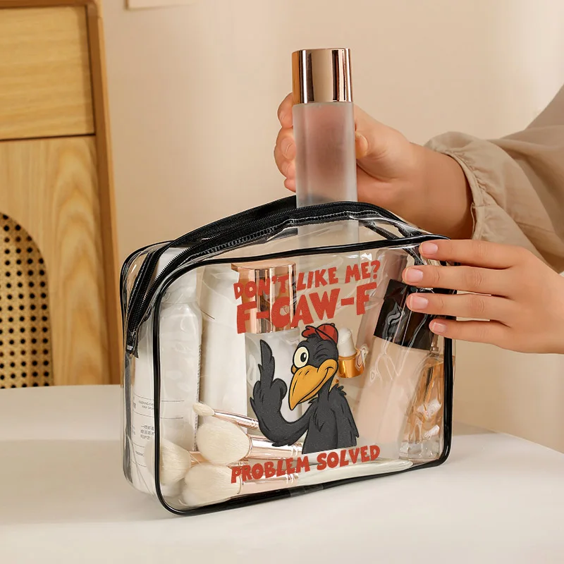 2026 جديد F-CAW-F الدجاج Harajuku الحيوان المرأة حقيبة غسيل PVC وحقيبة مستحضرات التجميل البلاستيكية هدية حفلة رائعة هدية السنة الجديدة هدية عيد ميلاد