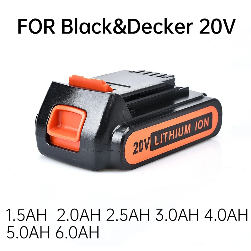 

Сменный аккумулятор 20 В, 6,0 Ач для Black & Decker LBXR20 LB2X4020, литий-ионный аккумулятор для аккумуляторной дрели 20 В