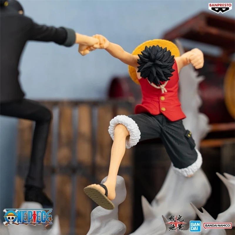 One Piece DXF Senkou Zekkei Monkey D Luffy Rob Lucci PVC Anime Action Figure Model Collectible Ornament Figurines Toy Kids Gifts