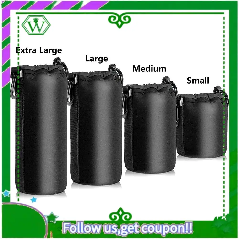 4PCS Camera Case Lens Pouch Set Lens Case Small Medium Large And Extra Large For DSLR Camera Lens Bag Pouch Shockproof Top-Rated