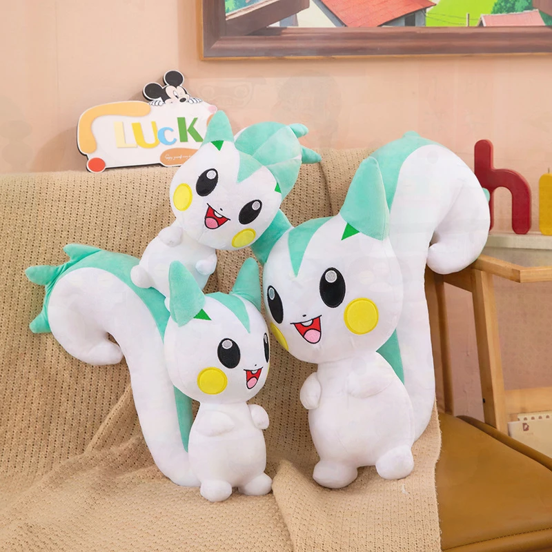 Plush Toy Pachirisu Pokemon Doll for Kids Birthday and Christmas Gifts Trendy Collectible Stuffed Animal Wholesale