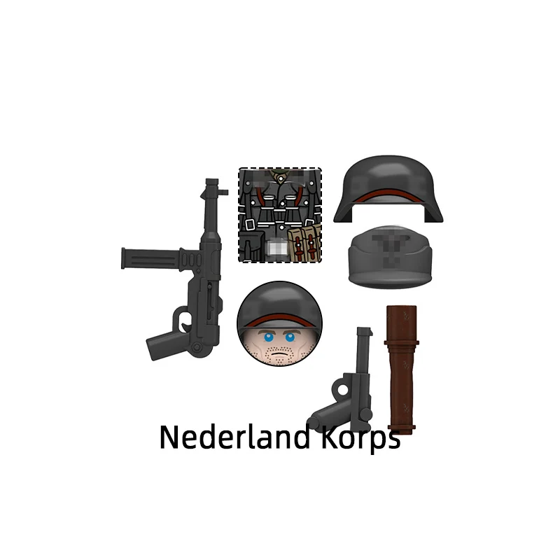 The N625-N628 Nederland Estonia Norway Nordland Korps Model Blocks MOC Bricks Set Gifts Toys For Children