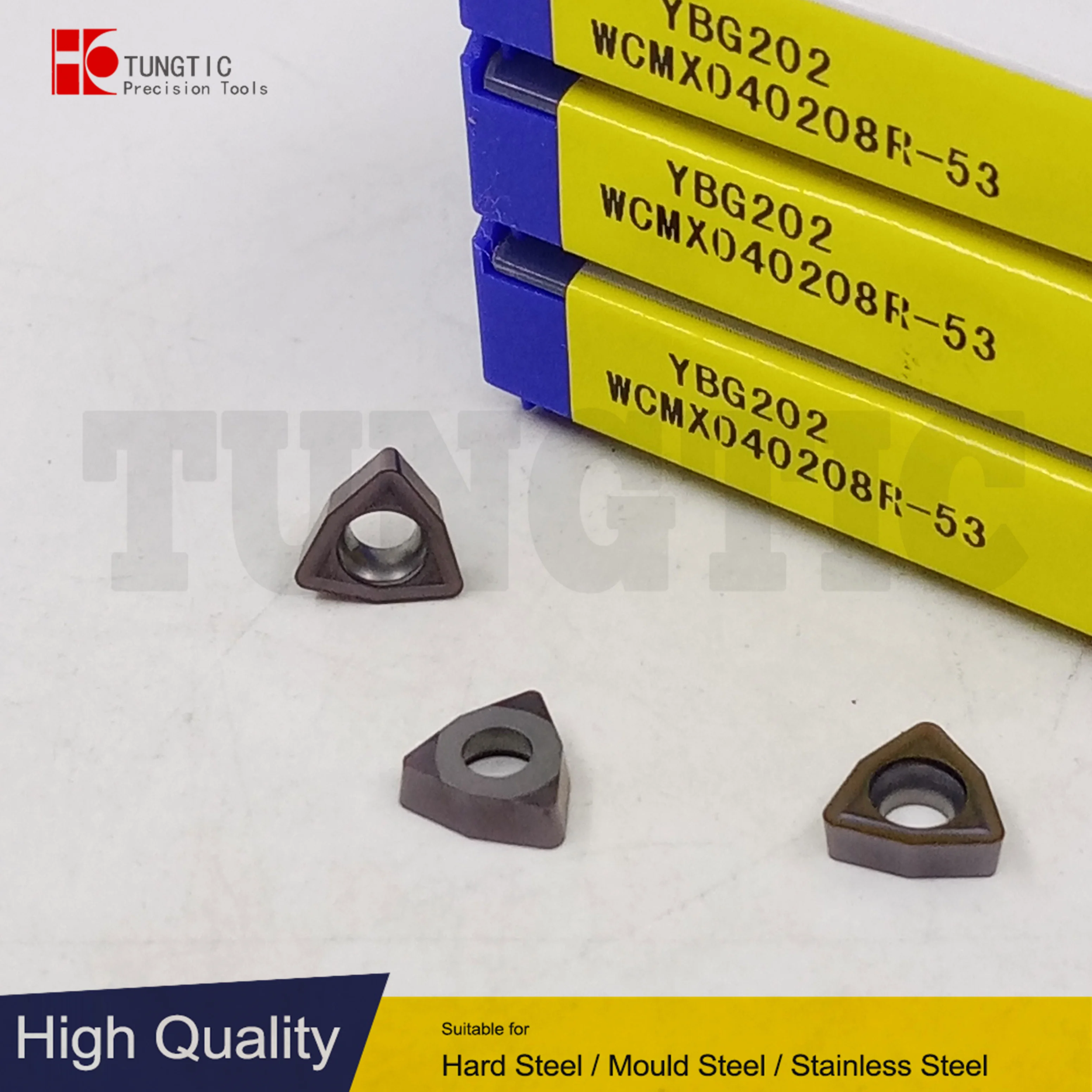 TUNGTIC WCMX040208R-53 WCMX 040208R-53 Turning Indexable Drill Carbide Cutter