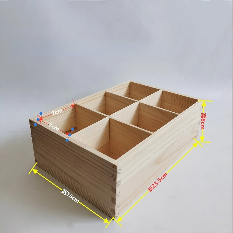 Wooden Marker Pen Storage Box Multi-colors Pen Holder Studio Storage Rack Large-capacity Cosmetic Organizer