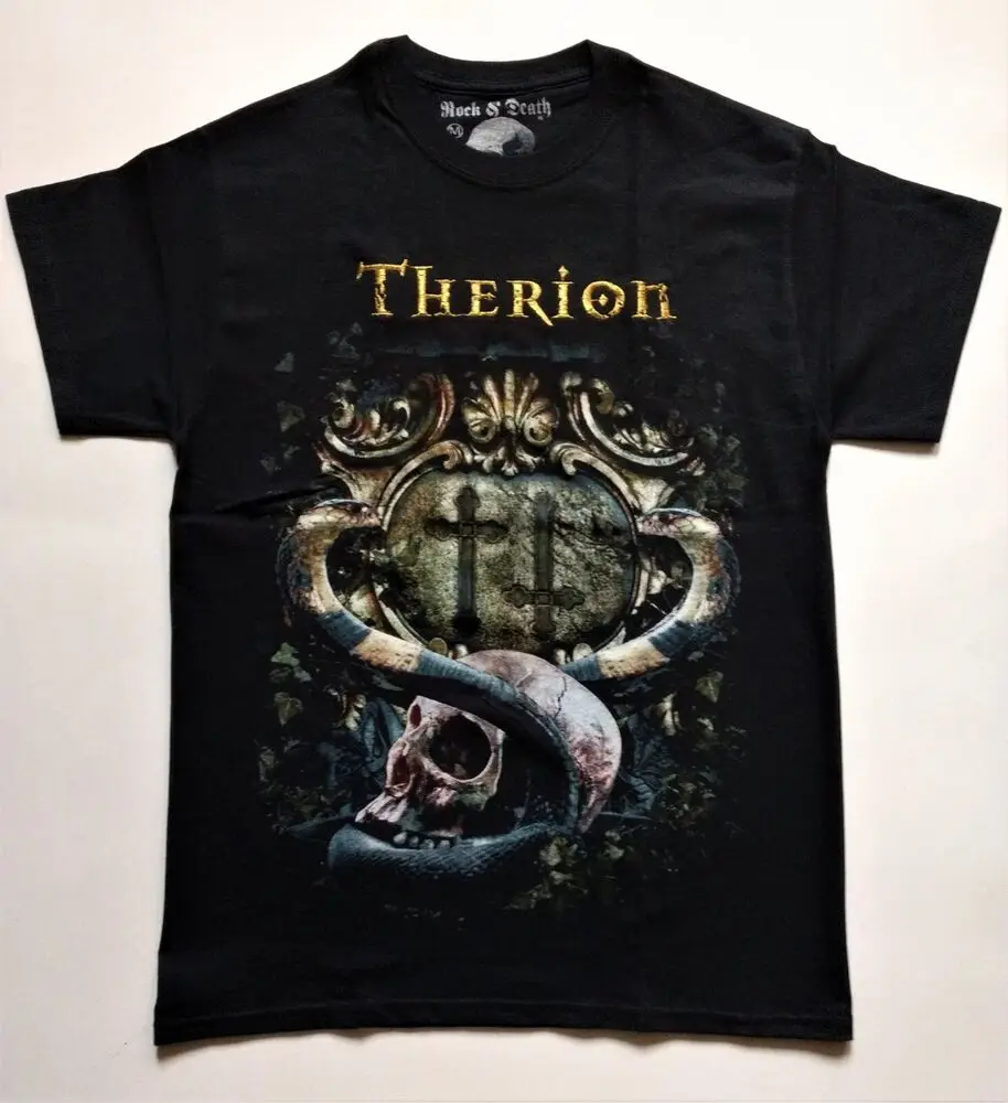 THERION T-Shirt RARE Embroidered Logo Tristania Sirenia Epica Nightwish Xandria