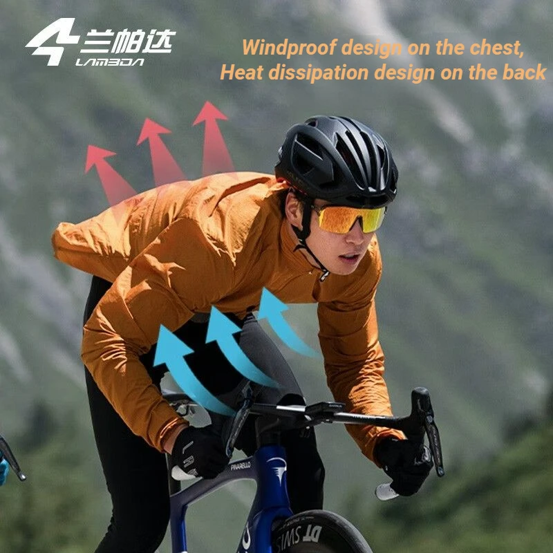 

Lameda Men's Windbreaker Spring Summer Windproof Cycling Clothing Mountain Road Bike Tops Cycling Long-sleeved Jacket Equipment