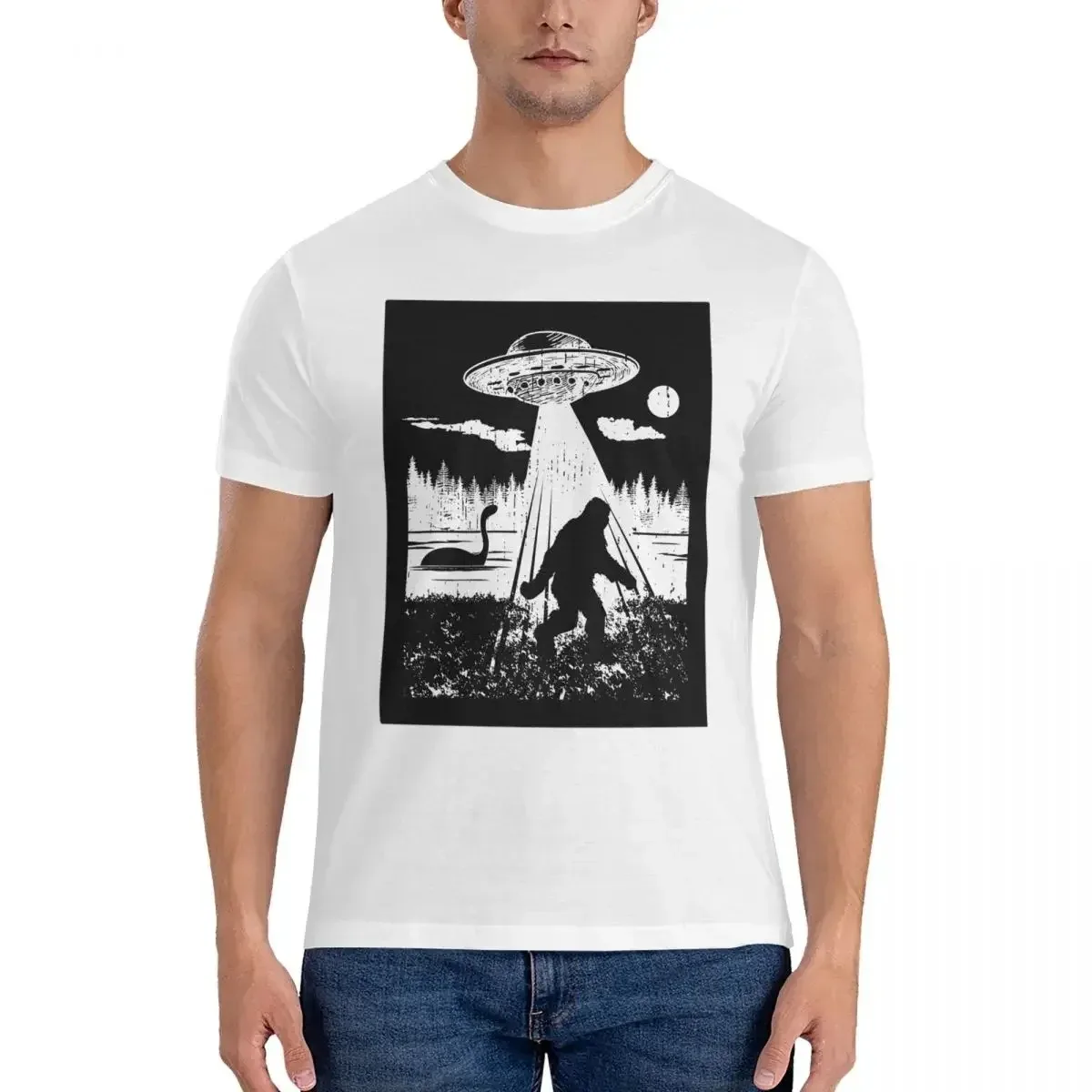 2025 موضة جديدة 100% ثلاثية الأبعاد مطبوعة بيج فوت اغطية تي شيرت للرجال متعة اضافية كبيرة تي شيرت للرجال الجولة الرقبة الصيف قميص علوي #2