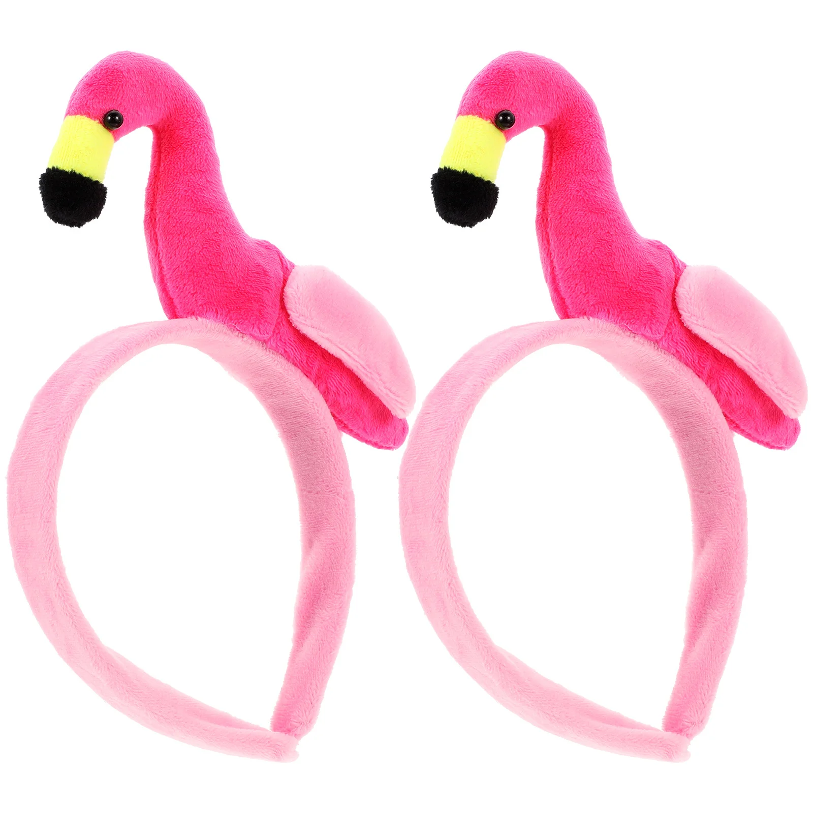 

2 шт. повязки на голову с фламинго, аксессуары для волос для вечеринок, гавайских дней рождения, пляжных мероприятий, универсальный размер для большинства женщин, забавные