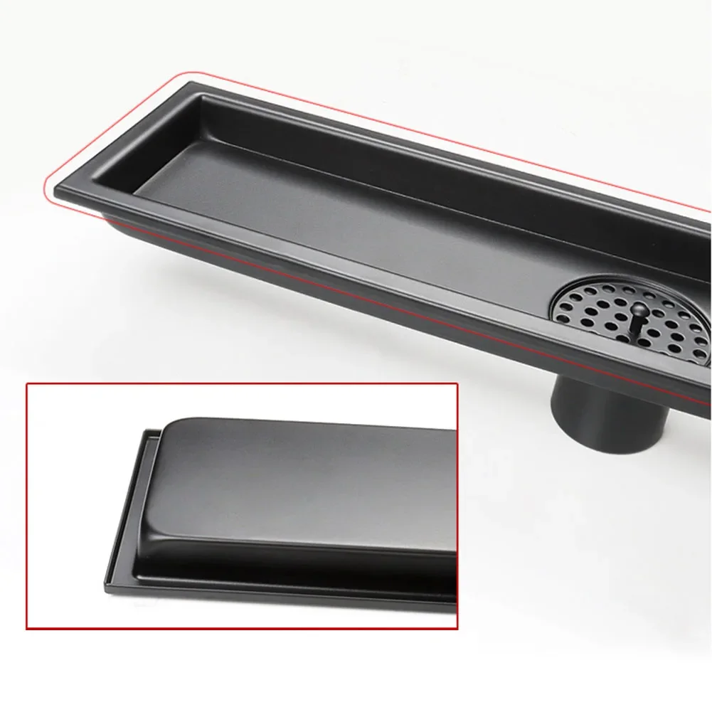 

Слив большой емкости. Черный напольный слив. Материал из нержавеющей стали 304. Усовершенствованная система фильтрации. Конструкция с пряжкой.