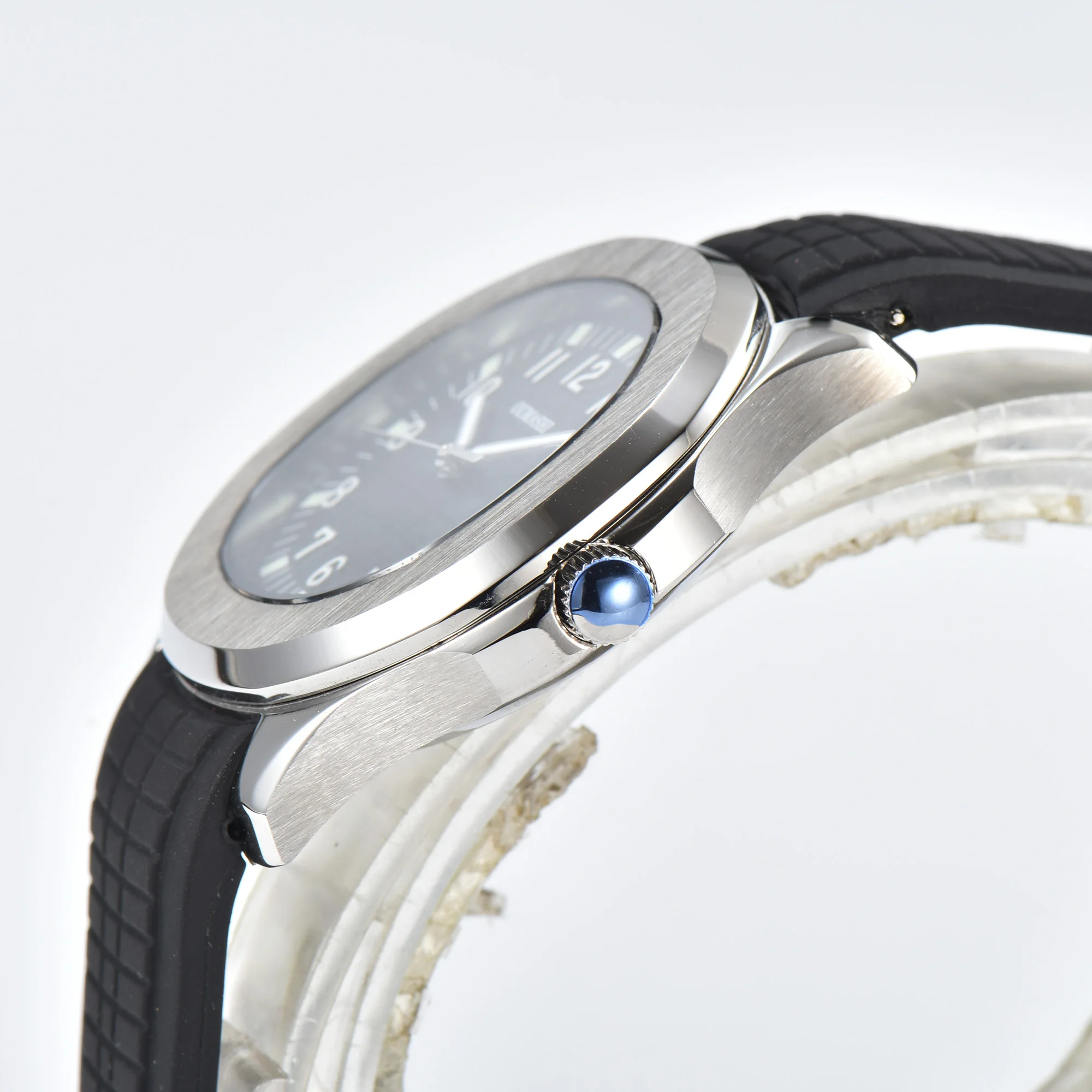 OUMASHI-reloj mecánico de lujo para hombre, cronógrafo de zafiro Simple de acero inoxidable, 40mm, NH35A