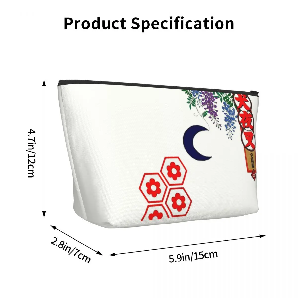 Travel Seshomaru Flower Pattern Toiletry Bag Demon Inuyasha Anime Manga Cosmetic Makeup Organizer Beauty Storage Dopp Kit Box