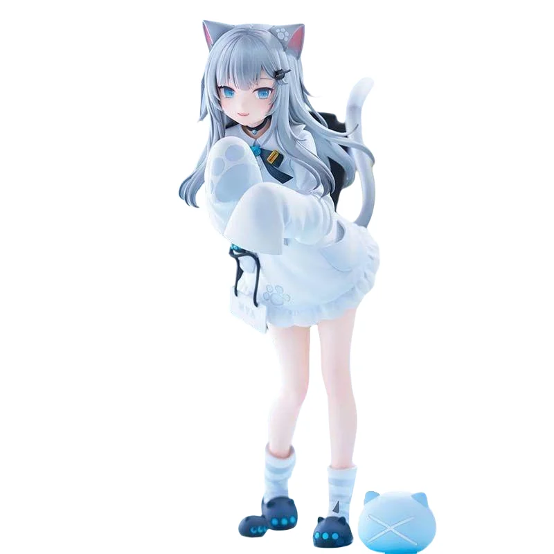 

Cute Cat Ear Beautiful Girl Hand Made Cartoon Model Doll Cute Action Doll Pvc 1/7 Anime Box Decoration Gift Desktop Decoration