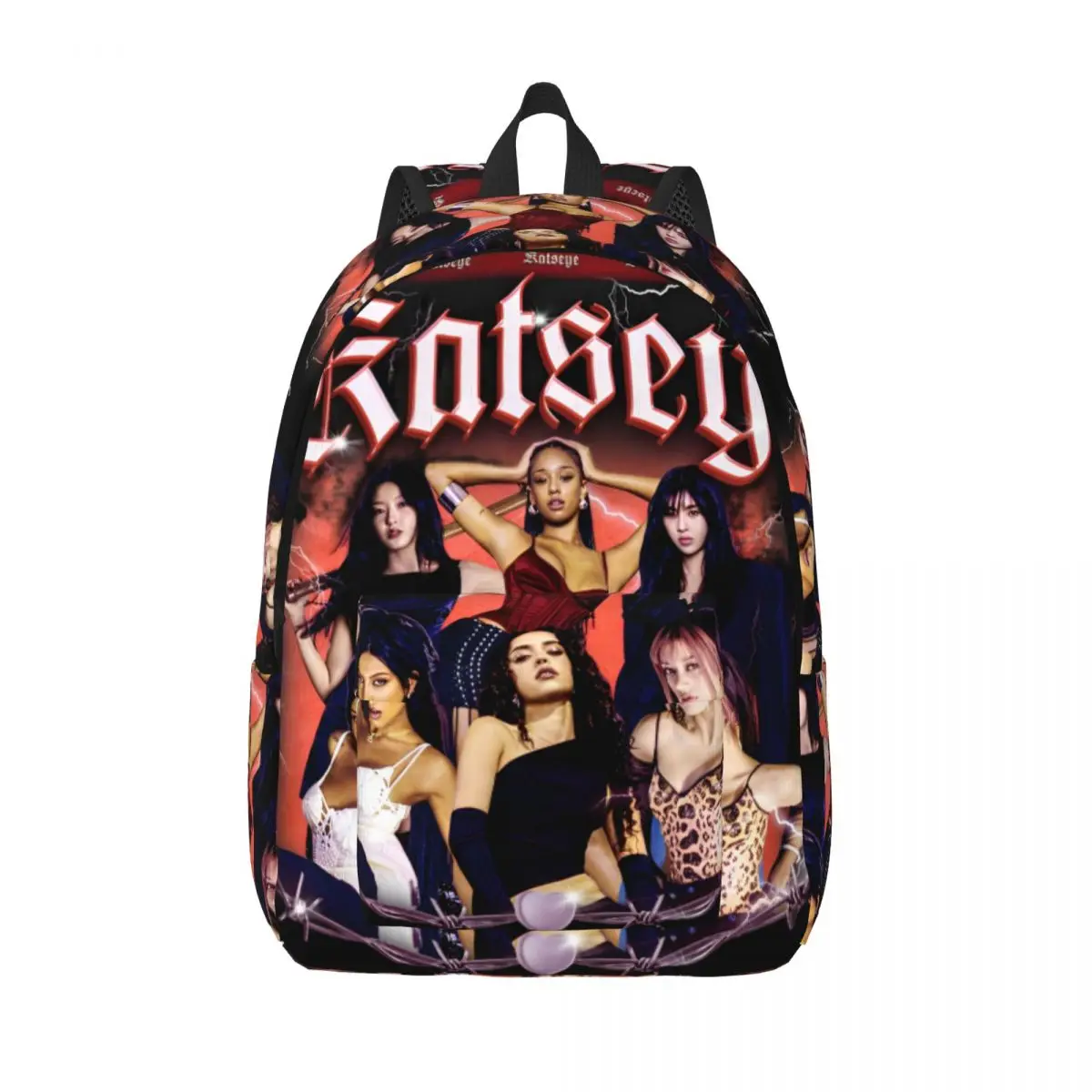 

Katseye Kpop Backpack Elementary High College School Student Gnarly Gabriela Soft is Strong Bookbag Teens Daypack Travel