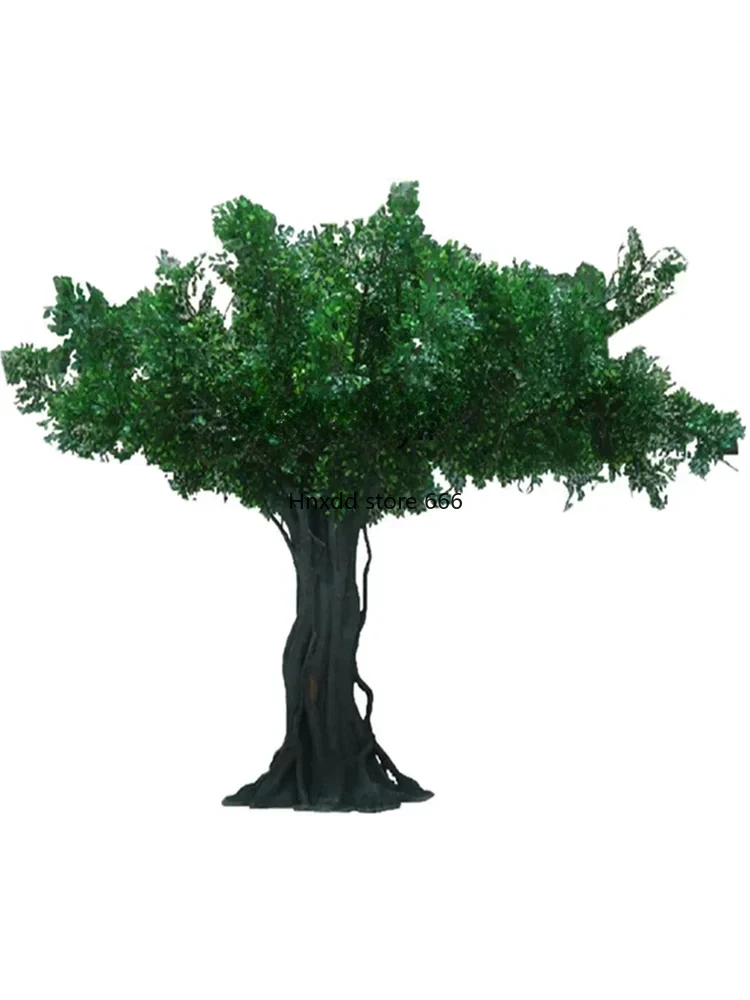 Imitative Tree Large Indoor Decorative Tree Fake Trees Landscaping Small Tree Solid Wood Trunk FRP Wrapped Pillars Simulation