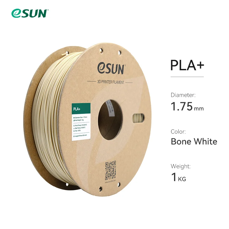 eSUN 3D-printerfilament PLA+ 1,75 mm Dimensionale nauwkeurigheid +/- 0,03 mm 1 kg (2,2 LBS) Spoel 3D-printmateriaal voor 3D-printers