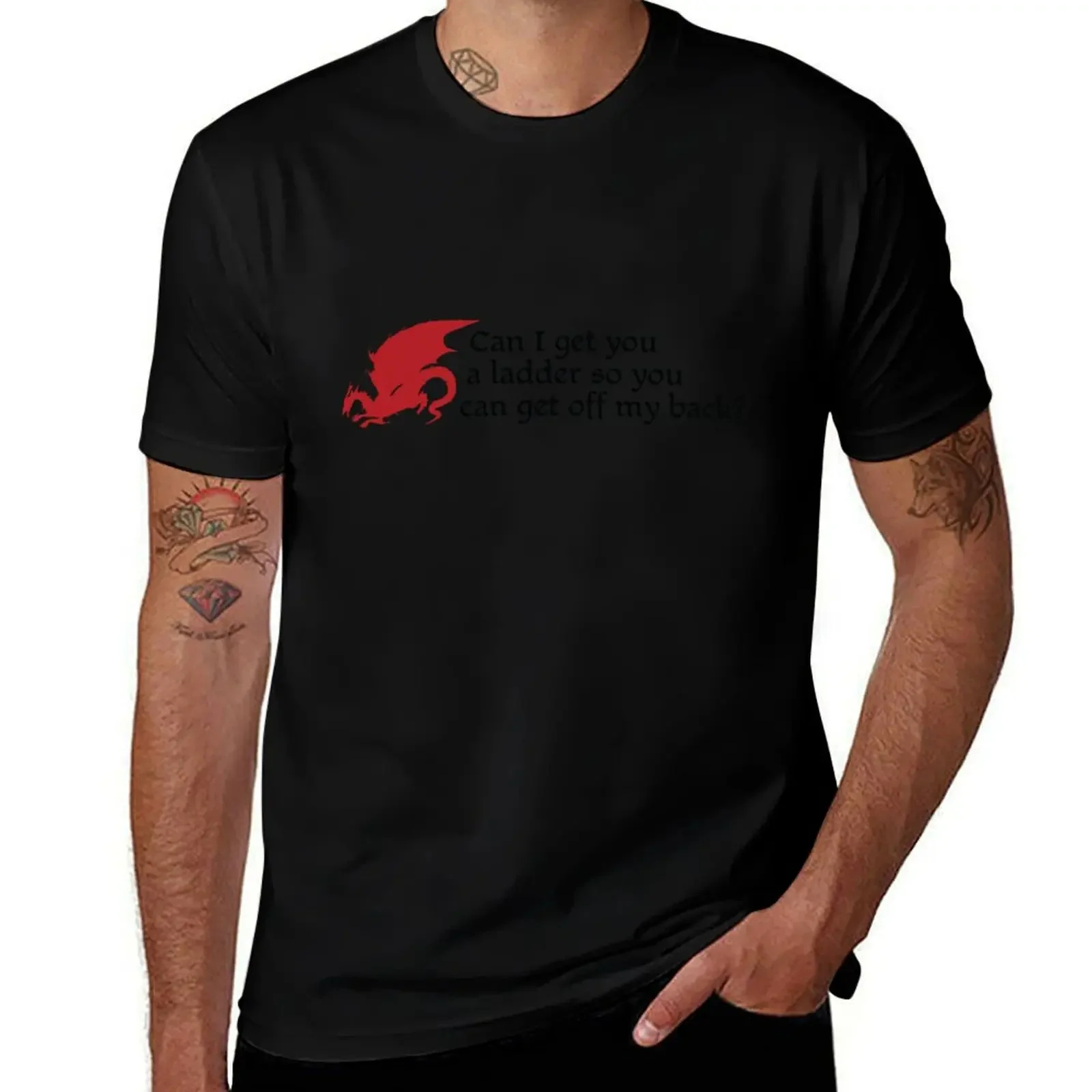 

Can I get you a ladder T-Shirt customs customs design your own Short sleeve tee boys whites men t shirts high quality