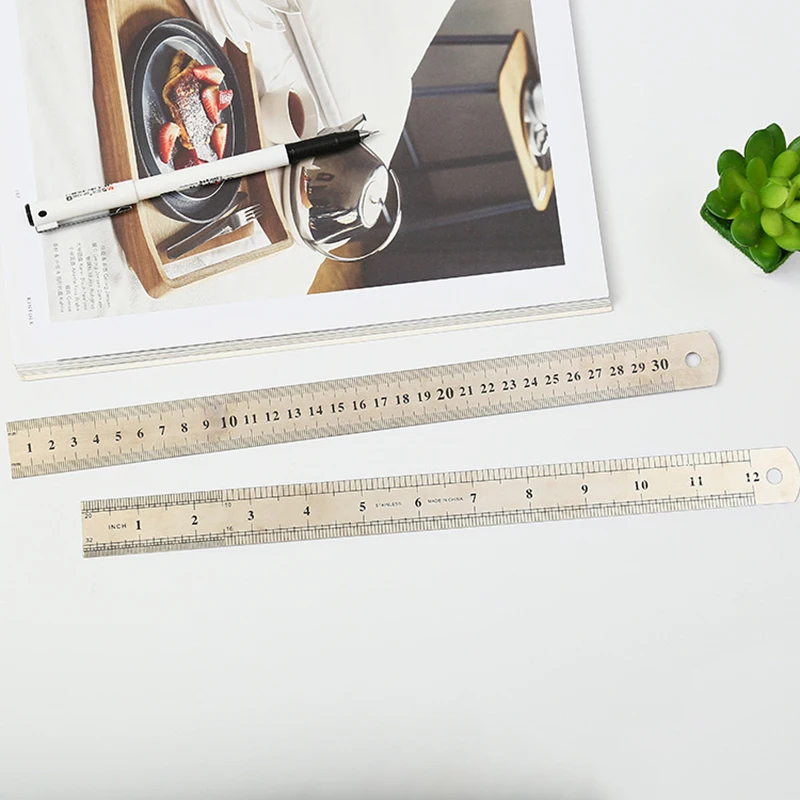 Measuring Ruler 15cm 20 Cm Ruler Student Stationery 30cm Ruler For Artistic Measurement Engineering Drawings Classroom Use