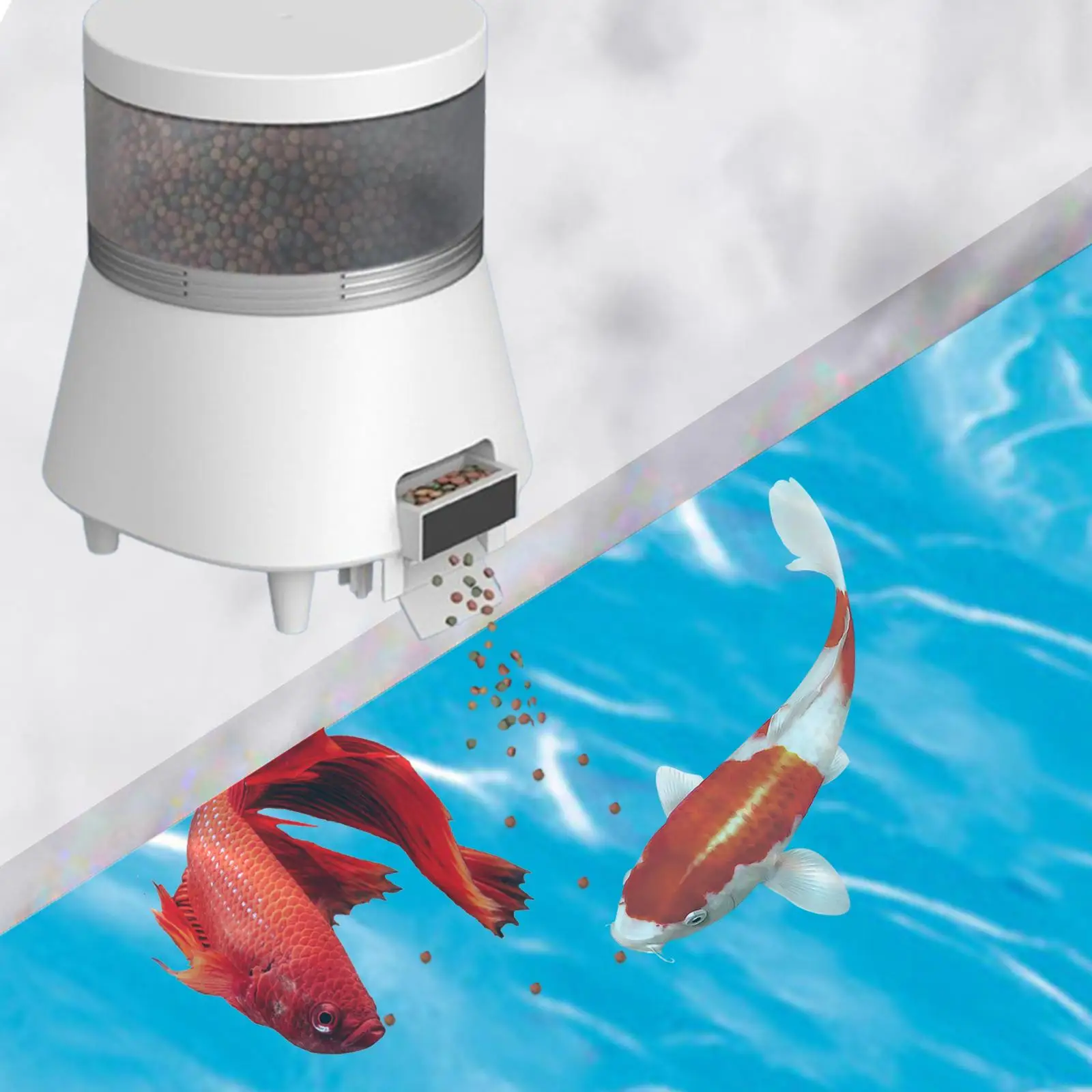 

Automatic Fish Feeder Holiday USB Powered Auto Food Feeding 3.5L Capacity Auto Fish Food Dispenser for Pond Aquarium Fish Tank