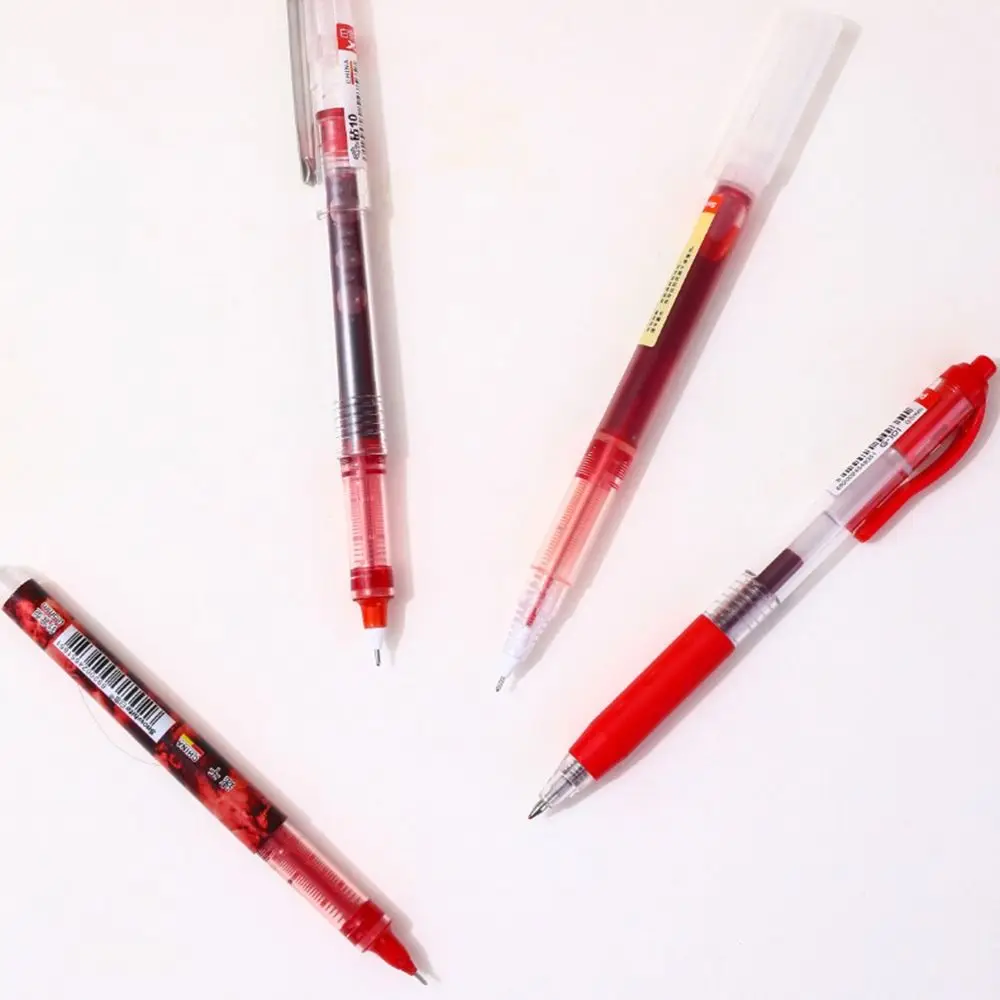 6 Stks/set Cadeau Sneldrogende Inkt Gel Pen St Tip Student Specifieke Markeerstift Set 0.5Mm Schrijfgereedschap Schoolkantoor
