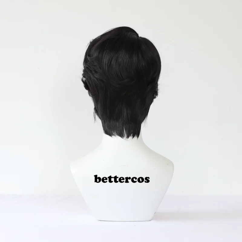 Saja Boys Jinu Wig Movie Cosplay KPOP Men Black 30cm Short Hair Star Demon Jinu Cosplay Wigs