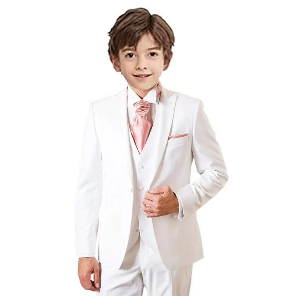 

Elegant Boy's Suits Set 3 Elegant Pieces Single Breasted Tuxedo Children Clothing for Wedding 2023 Page Boy 3-16 Years Old