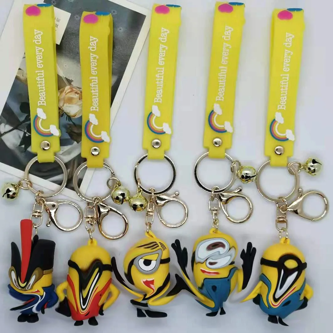 

Creative Cartoon Minions Keychain Bag Car Keychain Accessories Gift Wholesale Kawaii Cute Personalized Gifts Y2k Fashion Toys