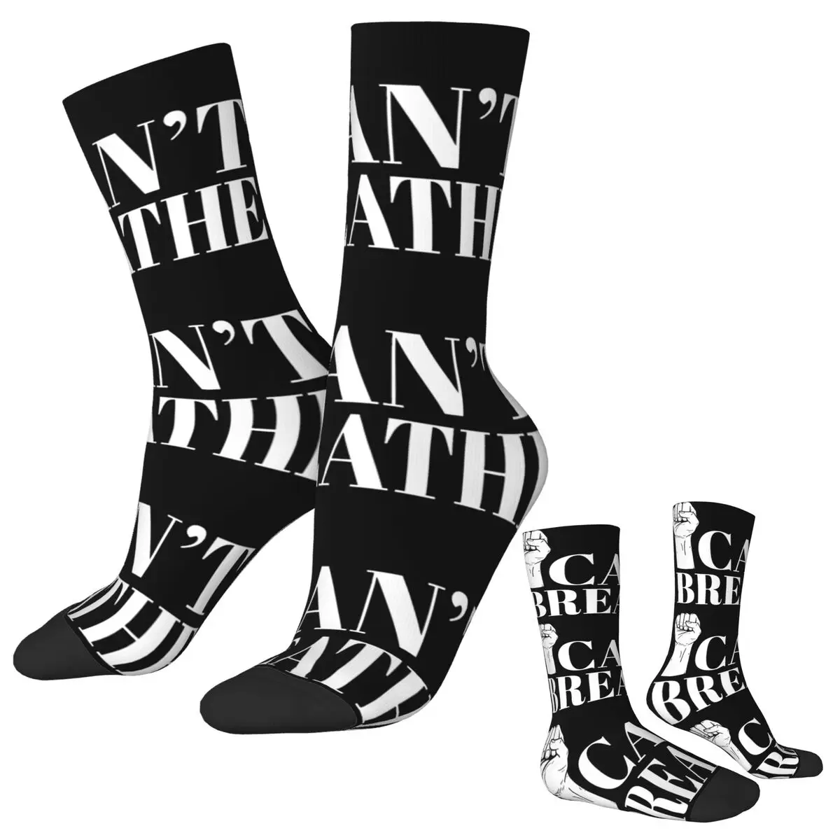 

Чулки I CAN'T BREATHE, мужские носки унисекс, мягкие дышащие повседневные носки, осенние спортивные нескользящие носки для бега, подарок