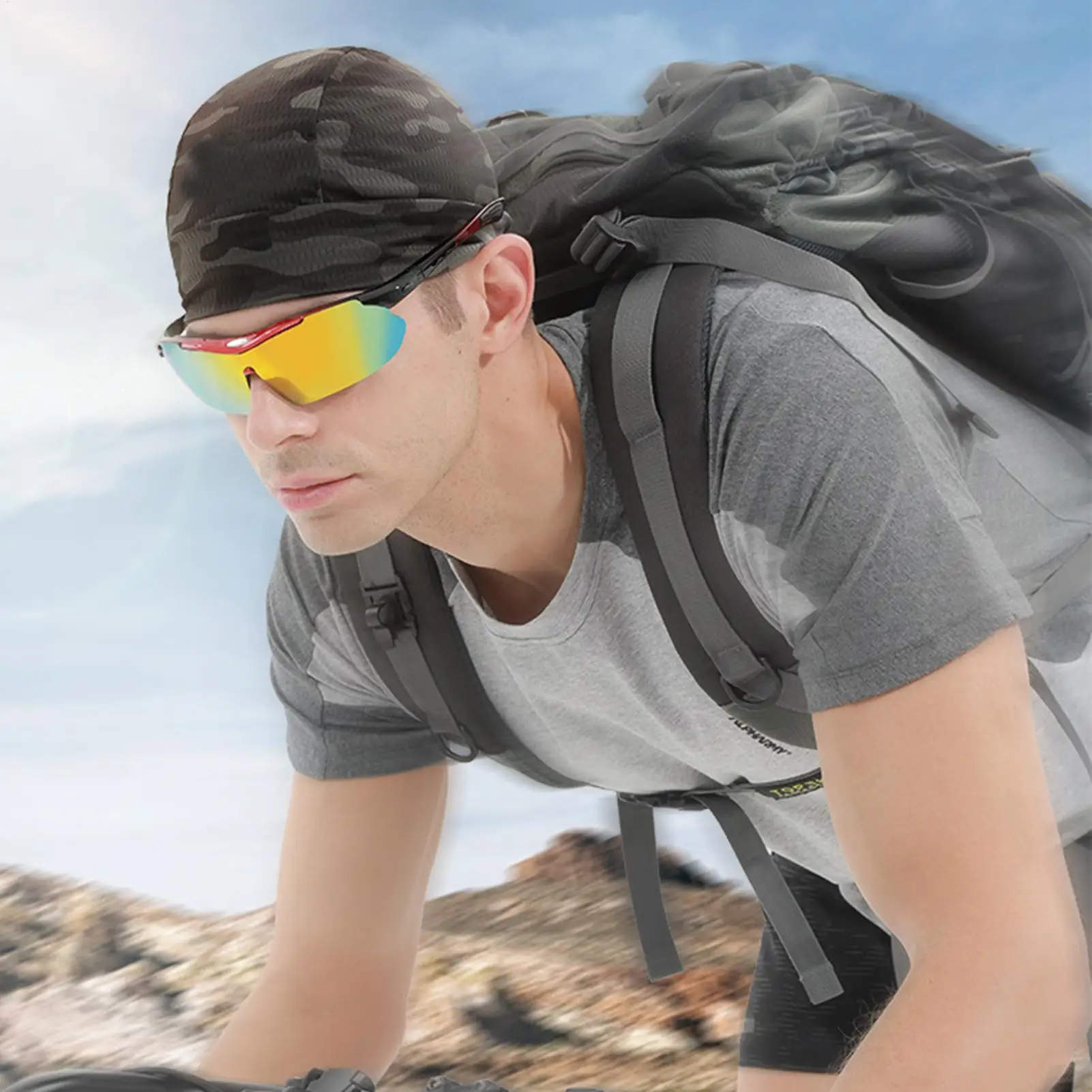 Lightweight Breathable Skull Beanie, Sun Shield Head Liner, Elastic Close Fitting Head Wear for Running Riding Outdoor Travel