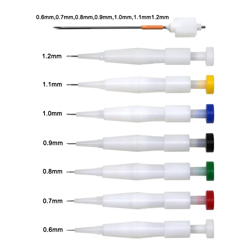 GREATLH 1pc 0.6-1.2mm Hair Transplant Pen Hair Follicle Implanting Pen Eyebrow Planting Pen Color Type