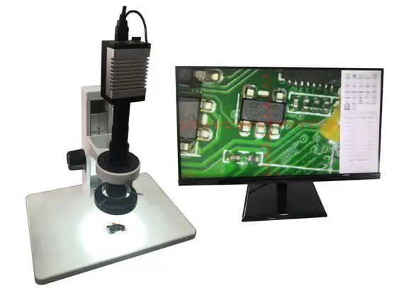 Trinocular Zoom Optical Stereo Fluorescence Microscope With Camera