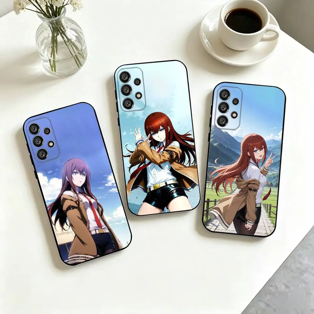 S-Steins-S Gate Anime  Phone Case For Samsung S25,S24,S21,S22,S23,S30,Ultra,S20,Plus,Fe,Soft Silicone Black Cover Gift