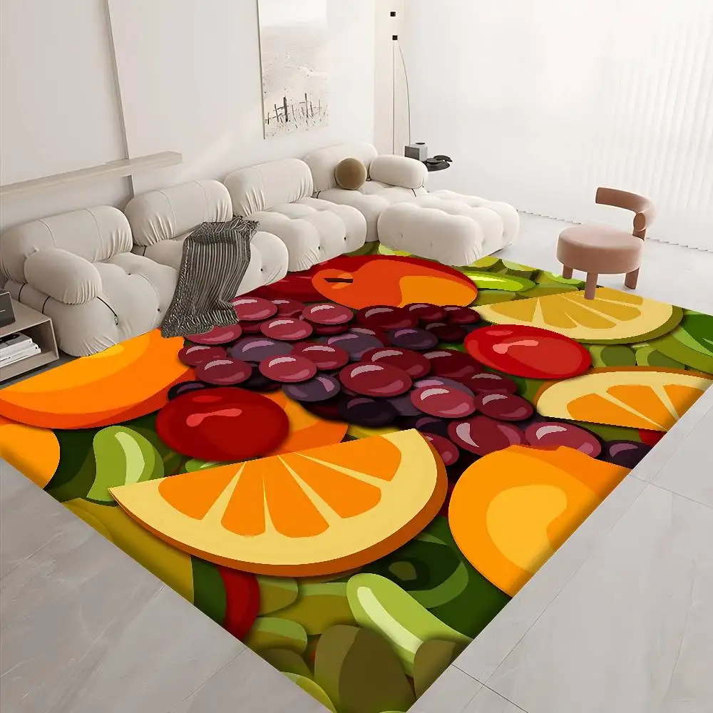 Cartoon Fruit Pattern Kitchen Mat Cheaper Anti-slip Modern Living Room Balcony Printed Modern Home Decor