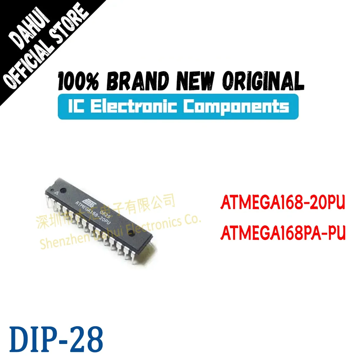 ATMEGA168-20PU ATMEGA168PA-PU ATMEGA168 ATMEGA168PA ATMEGA IC MCU Chip DIP28 In Stock 100% New Originl