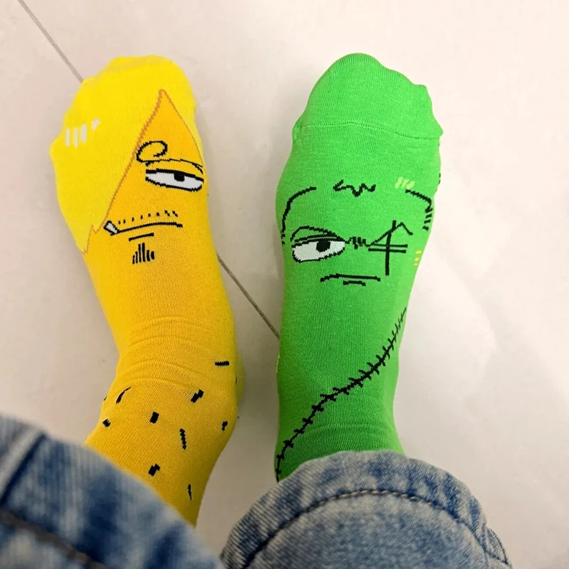 Anime Vinsmoke Sanji Zoro Cosplay Socks Unisex Cartoon Creative Funny Abstract Personality Home Cotton Stockings Accessory Props