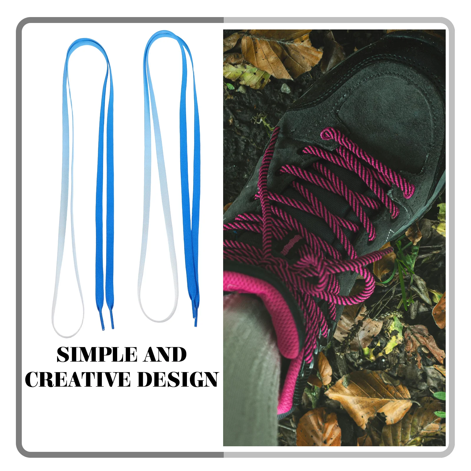 1 زوج أربطة الحذاء البوليستر شقة التدرج اللون طويلة الأمد للأحذية الرياضية الأحذية الرياضية استبدال الأربطة عارضة قماش ربطات الأحذية