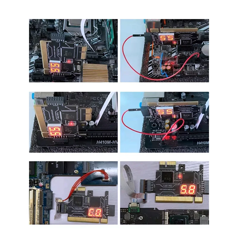 

Analyzer LPC Debug Card PCI PCI-E Post Test Kit Motherboard Diagnostic Card J04—AA56