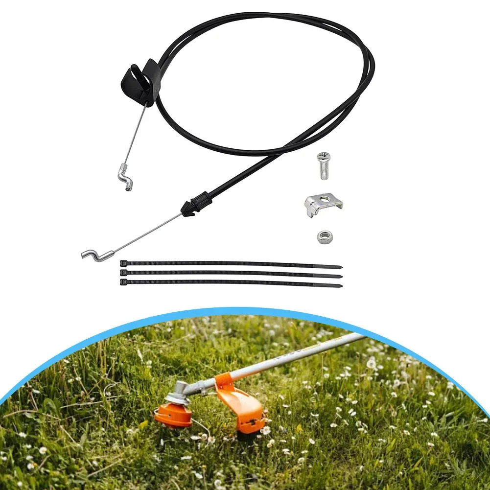Lawn Mower Accessory Engine Stop Cable 22 Inch Lawn Mower Cable High-Strength Steel Wire Rubber Construction Secure Fitting