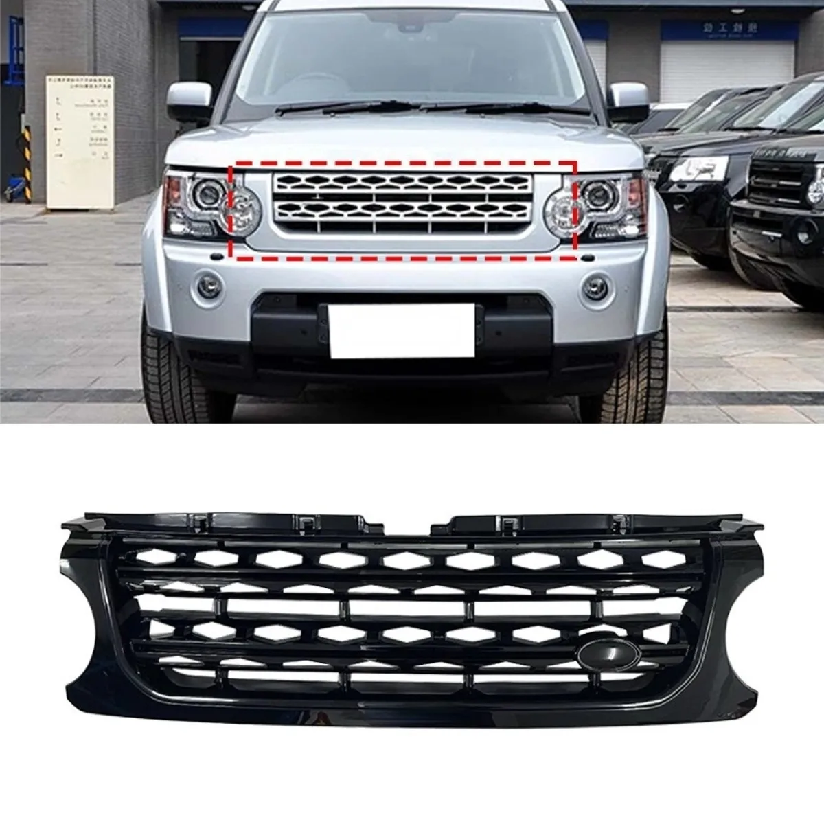 

For Land Rover Discovery 4 2010 Car Bumper Grill Racing Grille Body Kit Front Bumper Grill Exterior Part