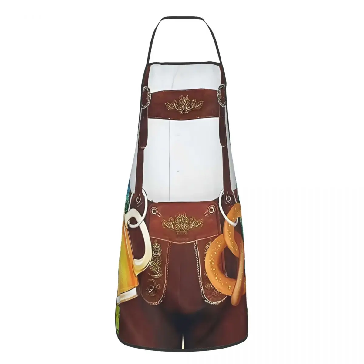 Oktoberfest German Drinking Aprons for Women Men Printed Kitchen Bib Cuisine Cooking Tablier