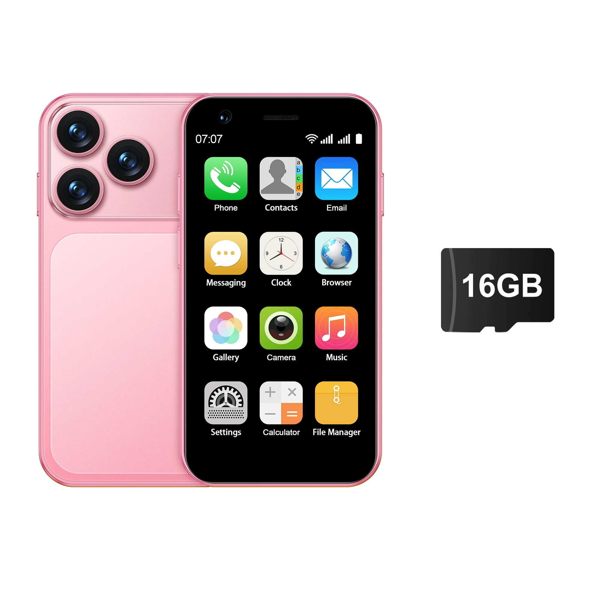 SERVO 18SE MINI Android Mini Smartphone 3G WCDMA 2GB RAM 16GB ROM Wi-Fi Hotspot GPS 3.0" Touchscreen Kleine Smartphones 2 SIM Standby - afbeelding 1