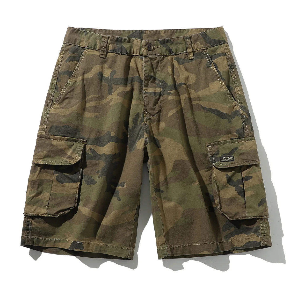 

2026 New Men's Retro Workwear Shorts Straight Leg Multi-Pocket Casual Summer Plus Size High Quality Youth Trend Daily Wear