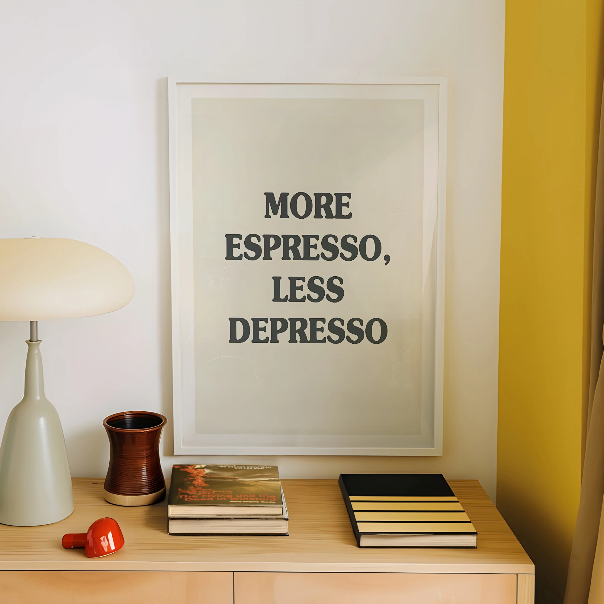 More  Espresso Less Depresso Wall Art Prints Canvas Painting Poster Picture For Living Bed Dining  Kitchen Room Home Decor image 4