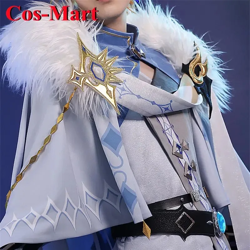 Cos-Mart Game Genshin Impact Tartaglia Cosplay Costume Handsome Winter Uniforms Activity Party Role Play Clothing S-XL New