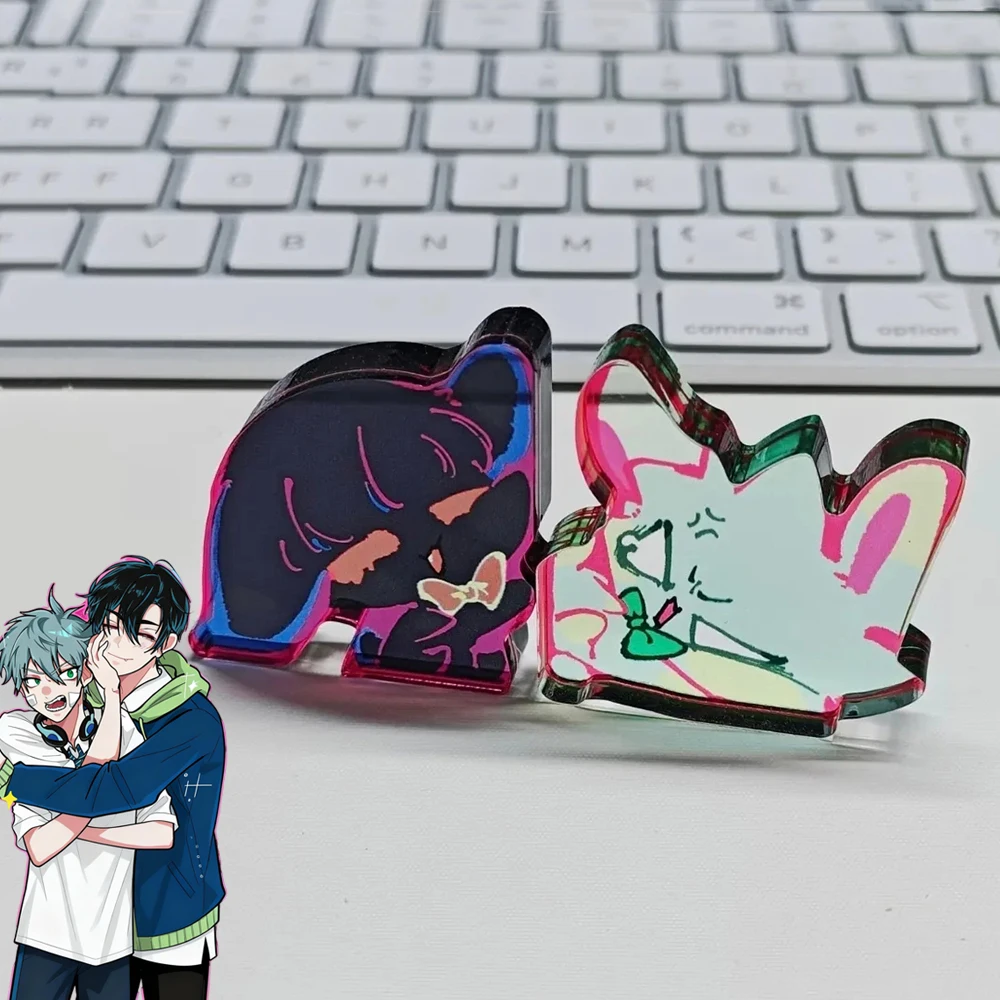 

Аниме Alien Stage Ivan Till Косплей Стоячие тарелки Мультфильм Kawaii Фигурка Орнамент Акриловая подставка Настольное украшение Пара