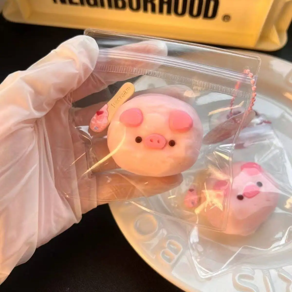 Little Piggy Taba Squishy Cute Little Pig Head Silicone Mushy Squeeze Mochi Toy Stress Relief Gift Hand Relaxation